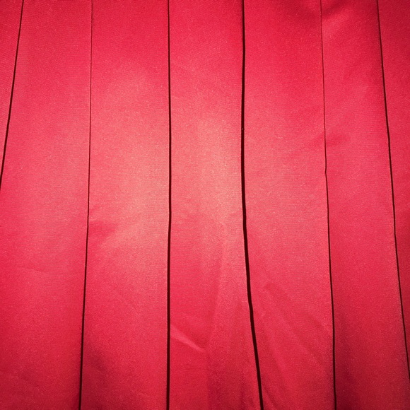 Ann Taylor Red Pleated Skirt Size 0P - Picture 5 of 7